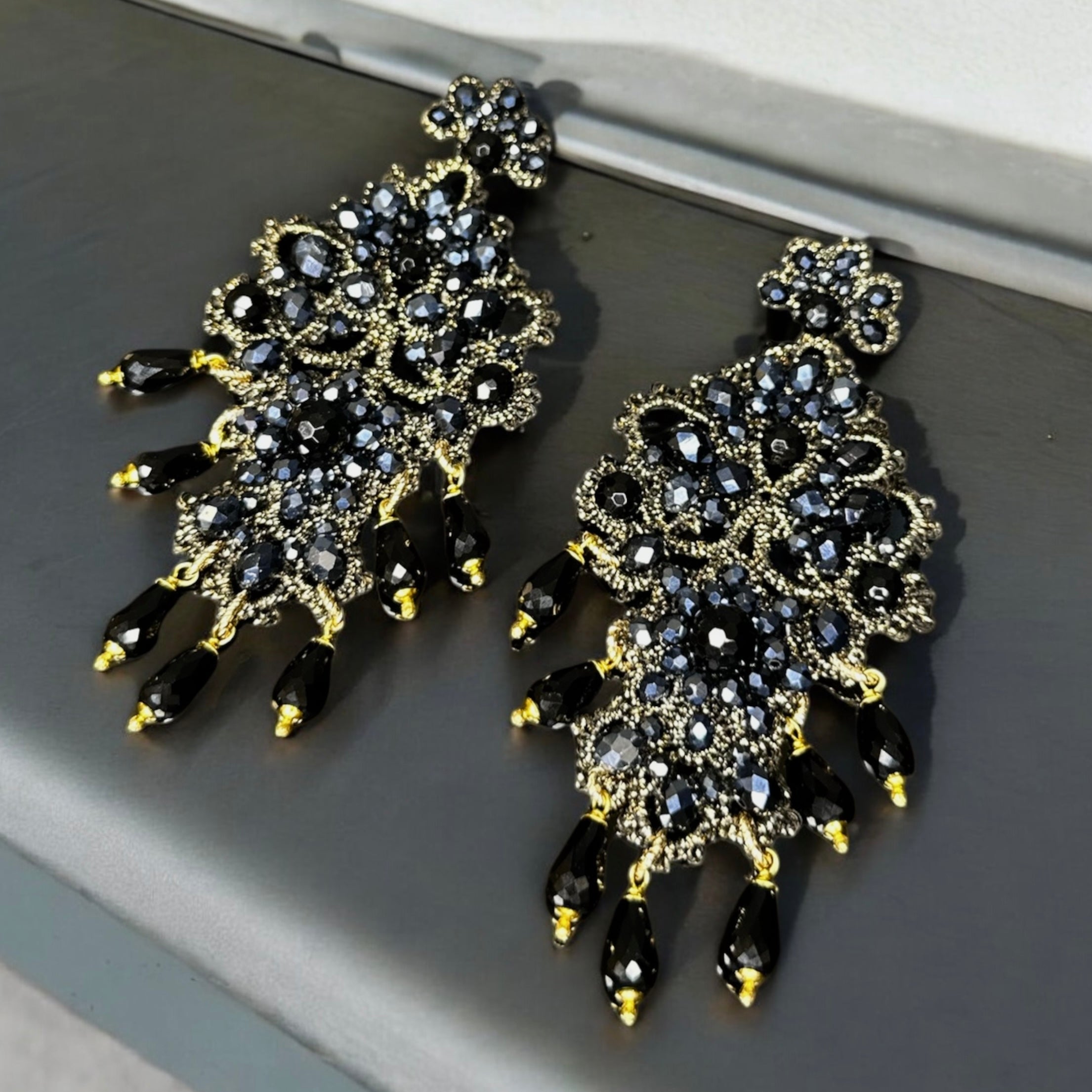 Leopard earrings