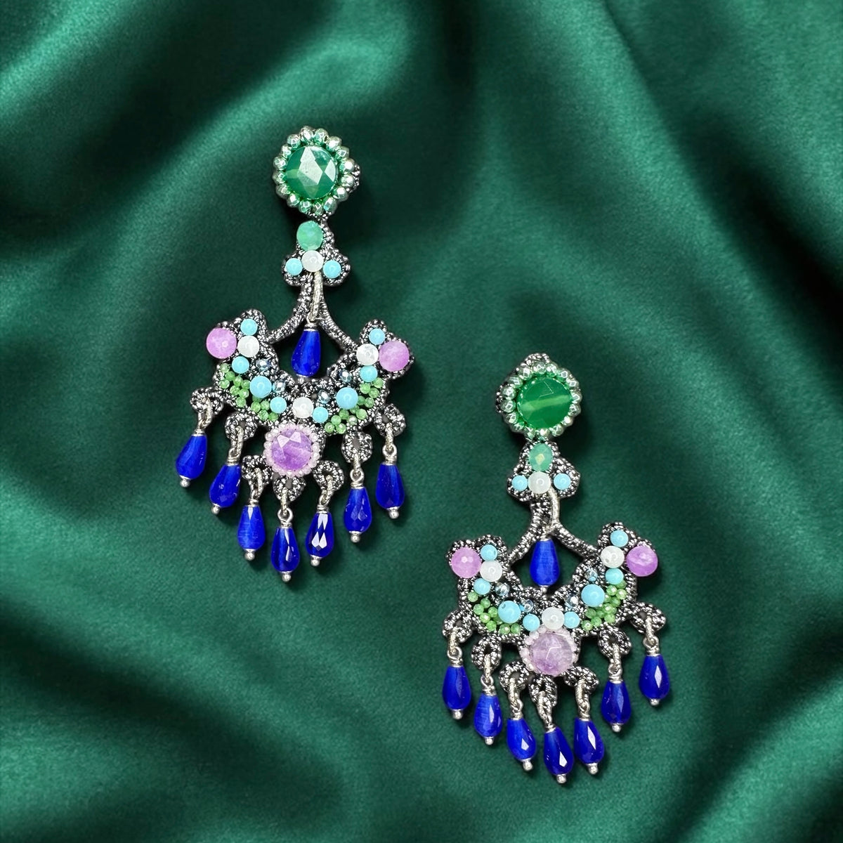Orecchini Ciancianedda blu