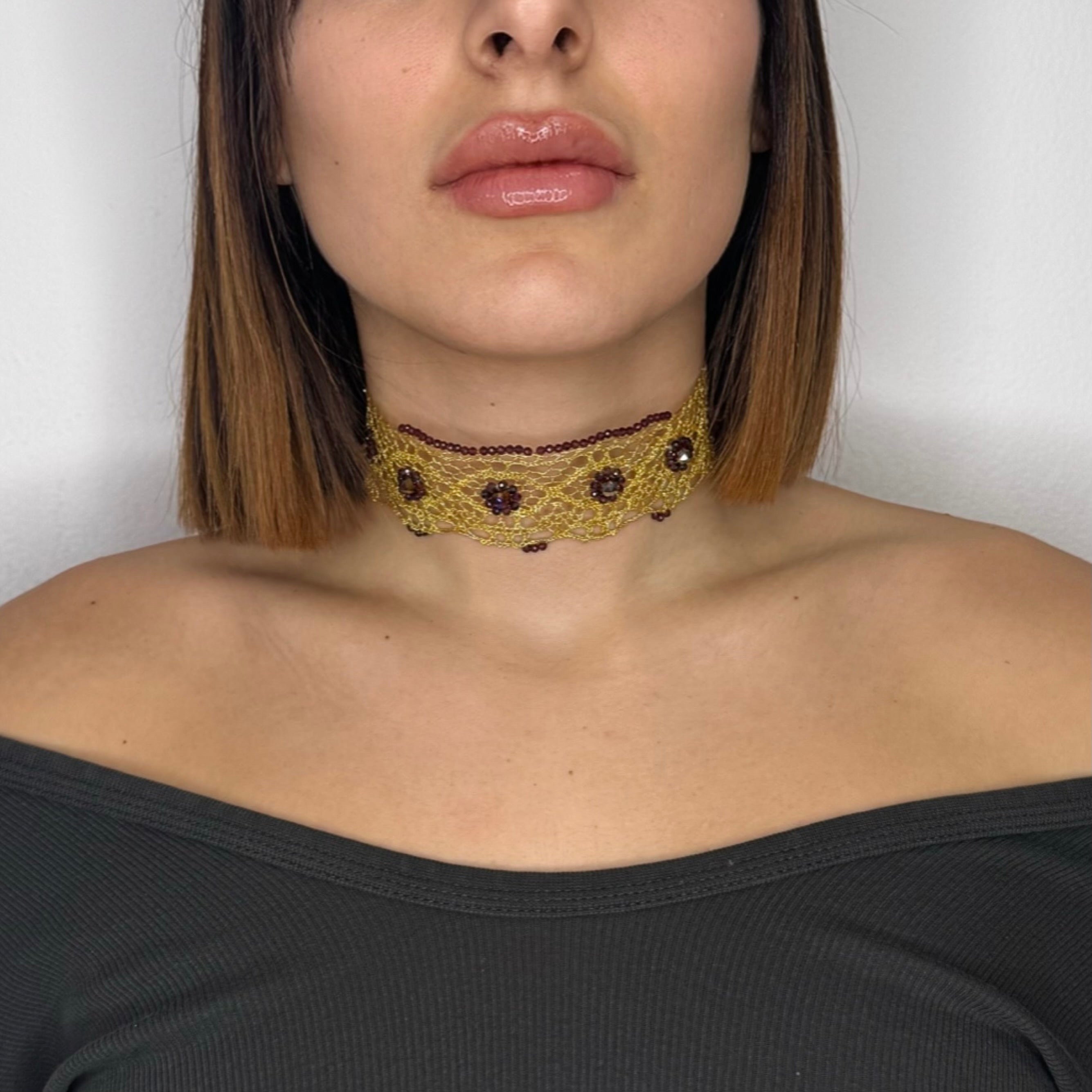Lolita Choker Bordeaux