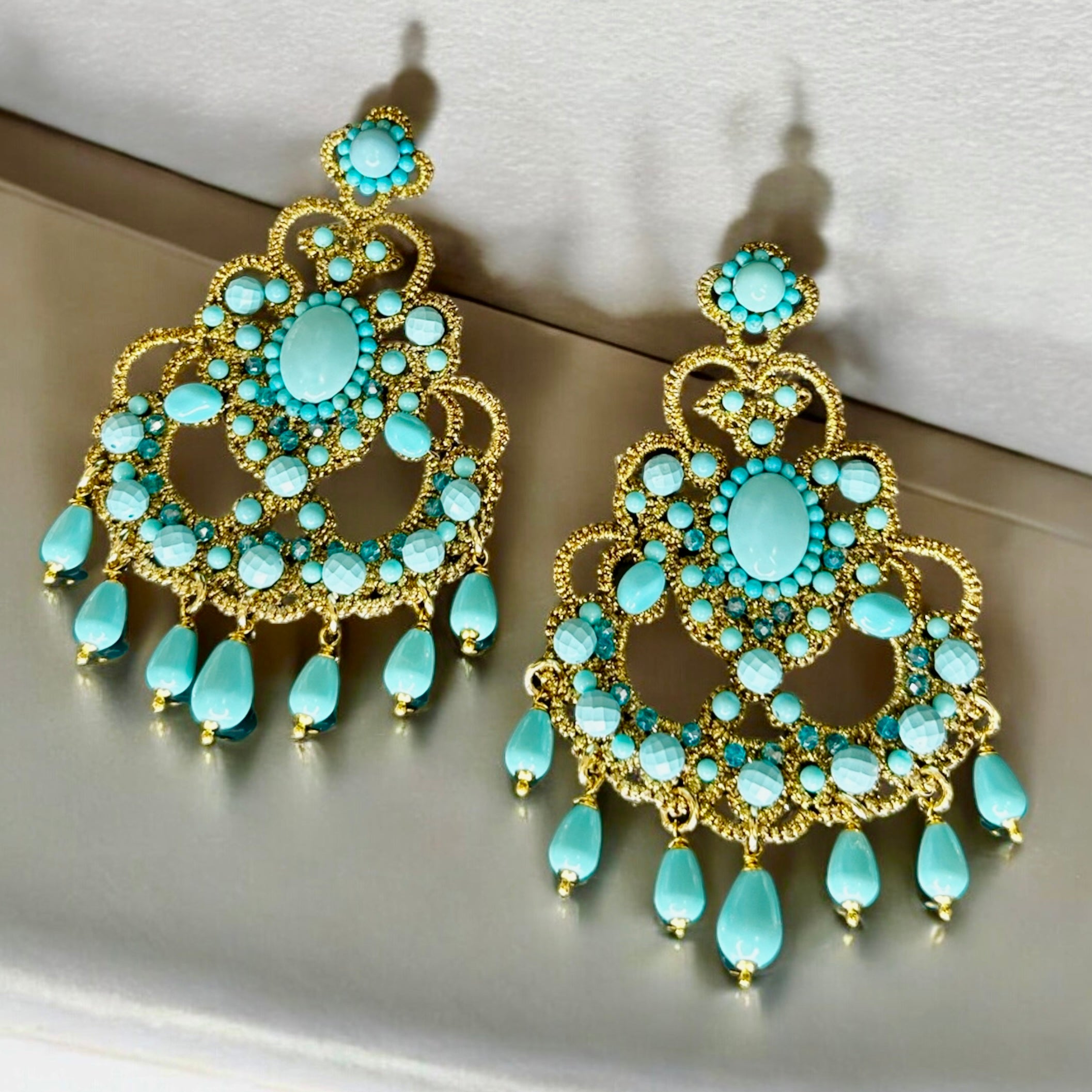 Turquoise Duchess Earrings