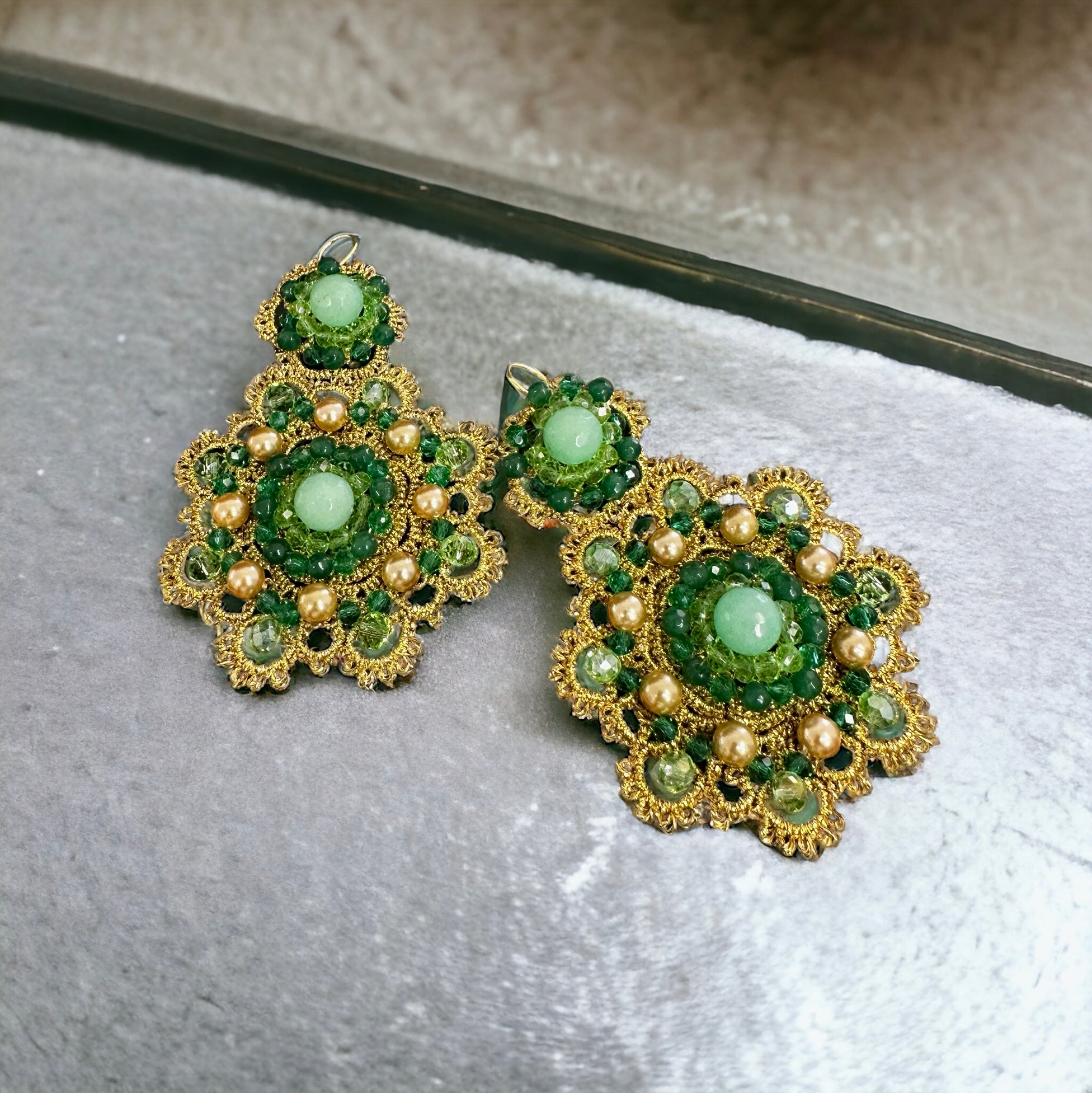 Orecchini Midori verdi