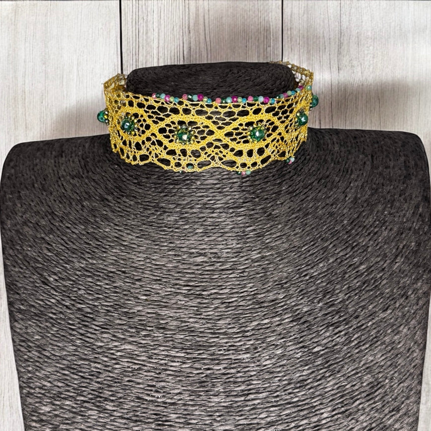 Grünes Lolita-Halsband