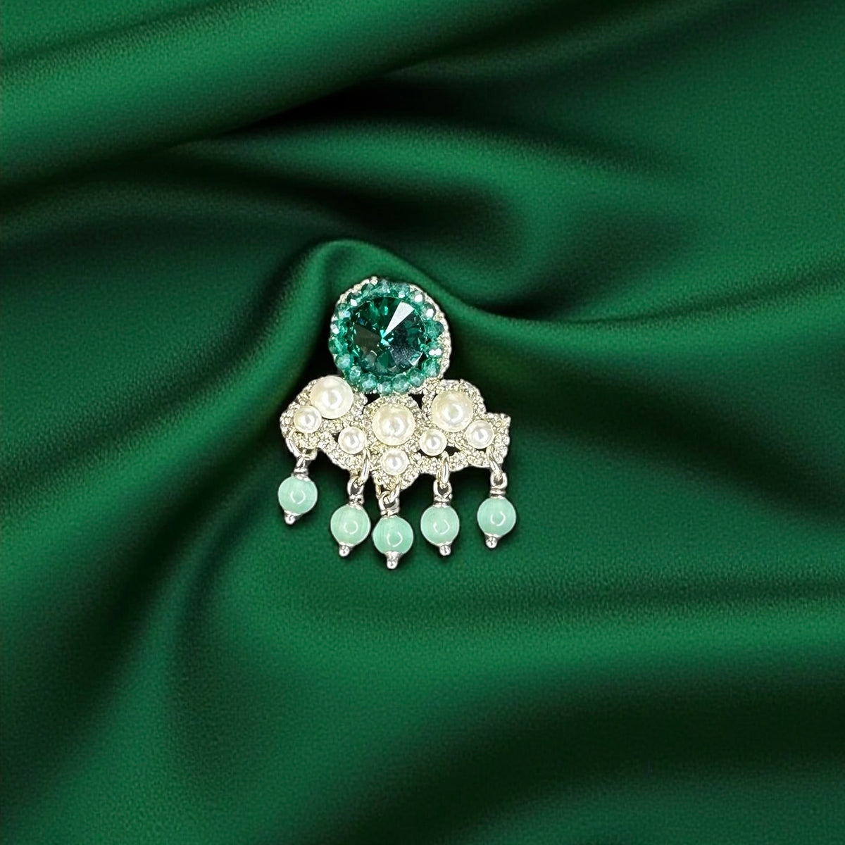 Spilla Audrey verde