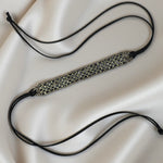 Choker a telaio gold&black