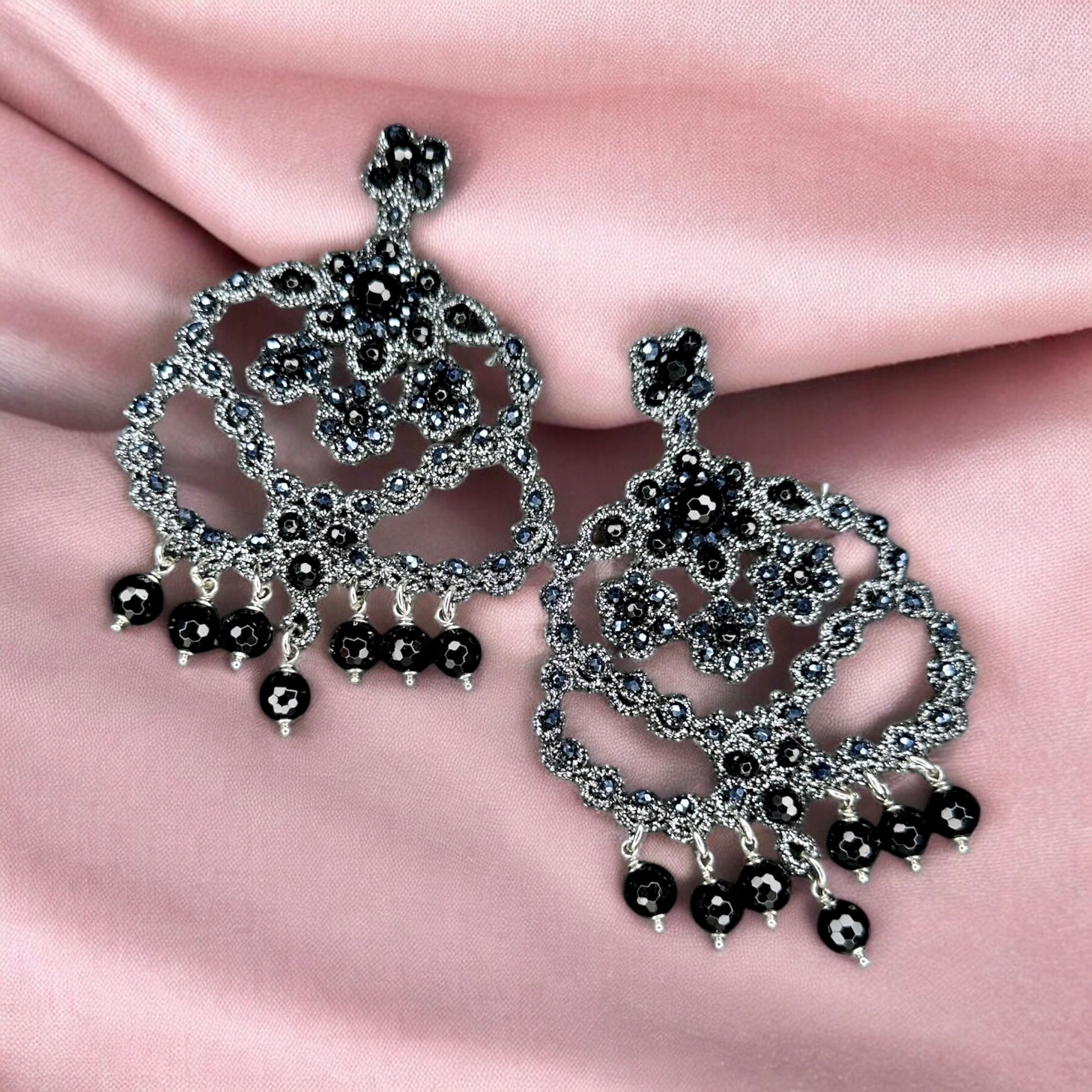 Black Bell Earrings
