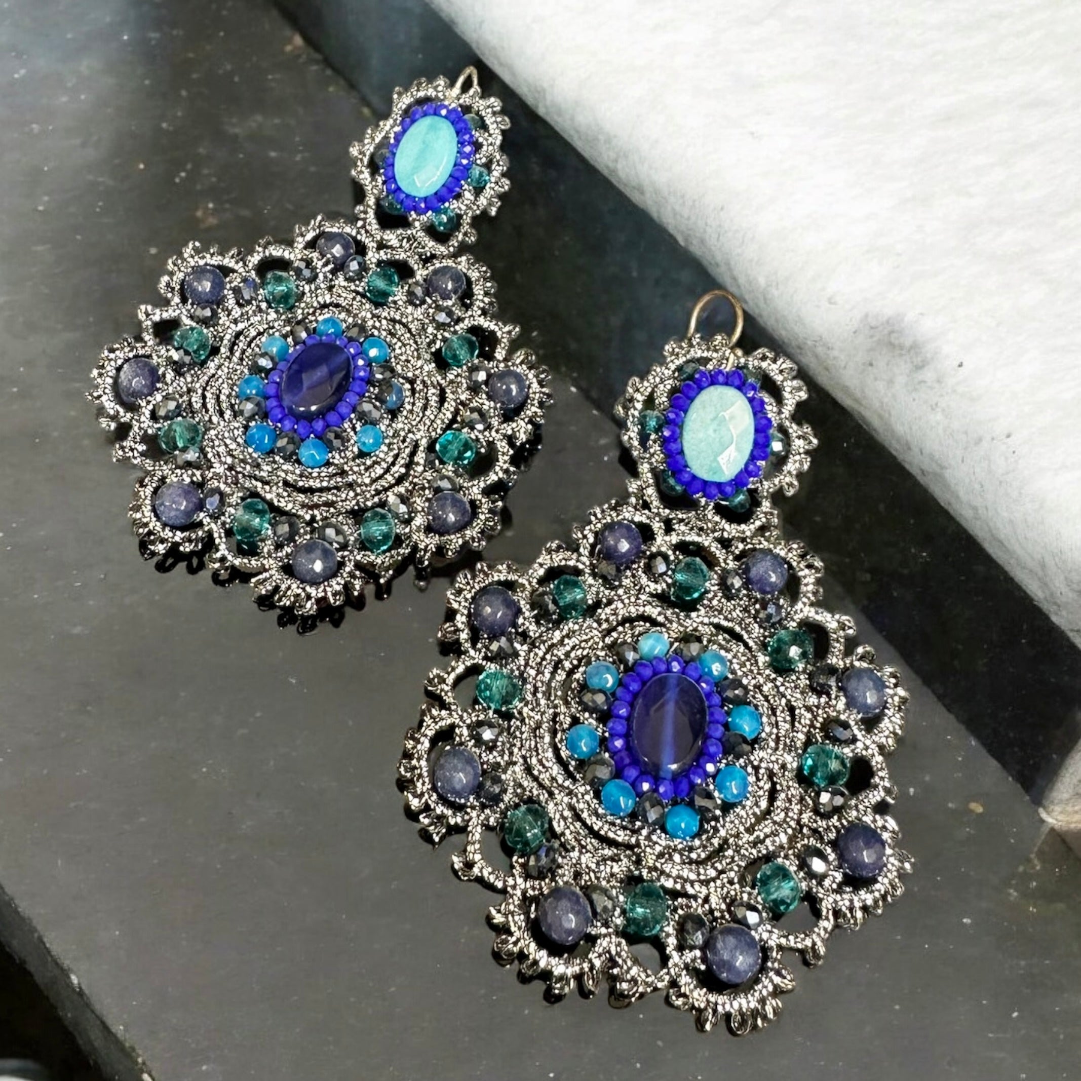 Orecchini Midori blu