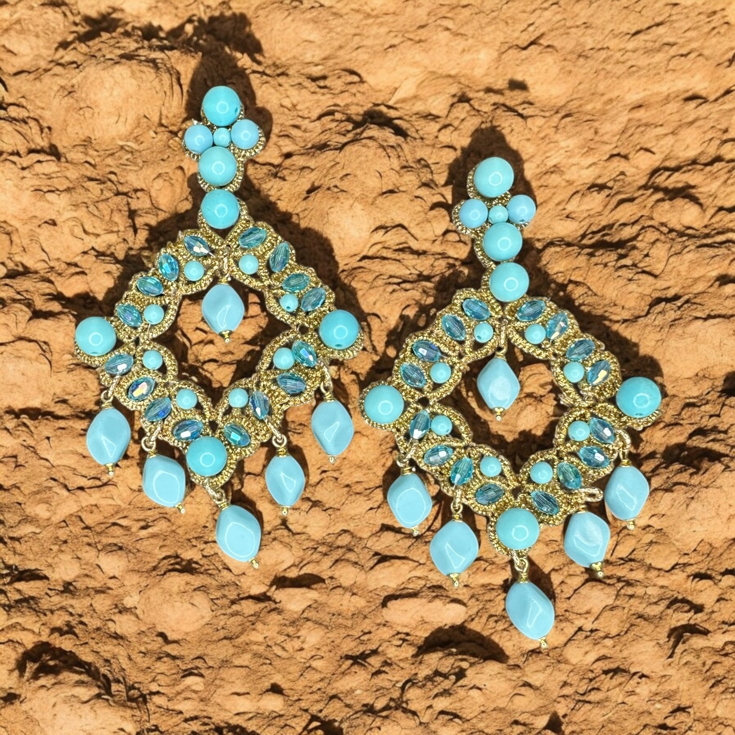 Orecchini Sicilia turchesi