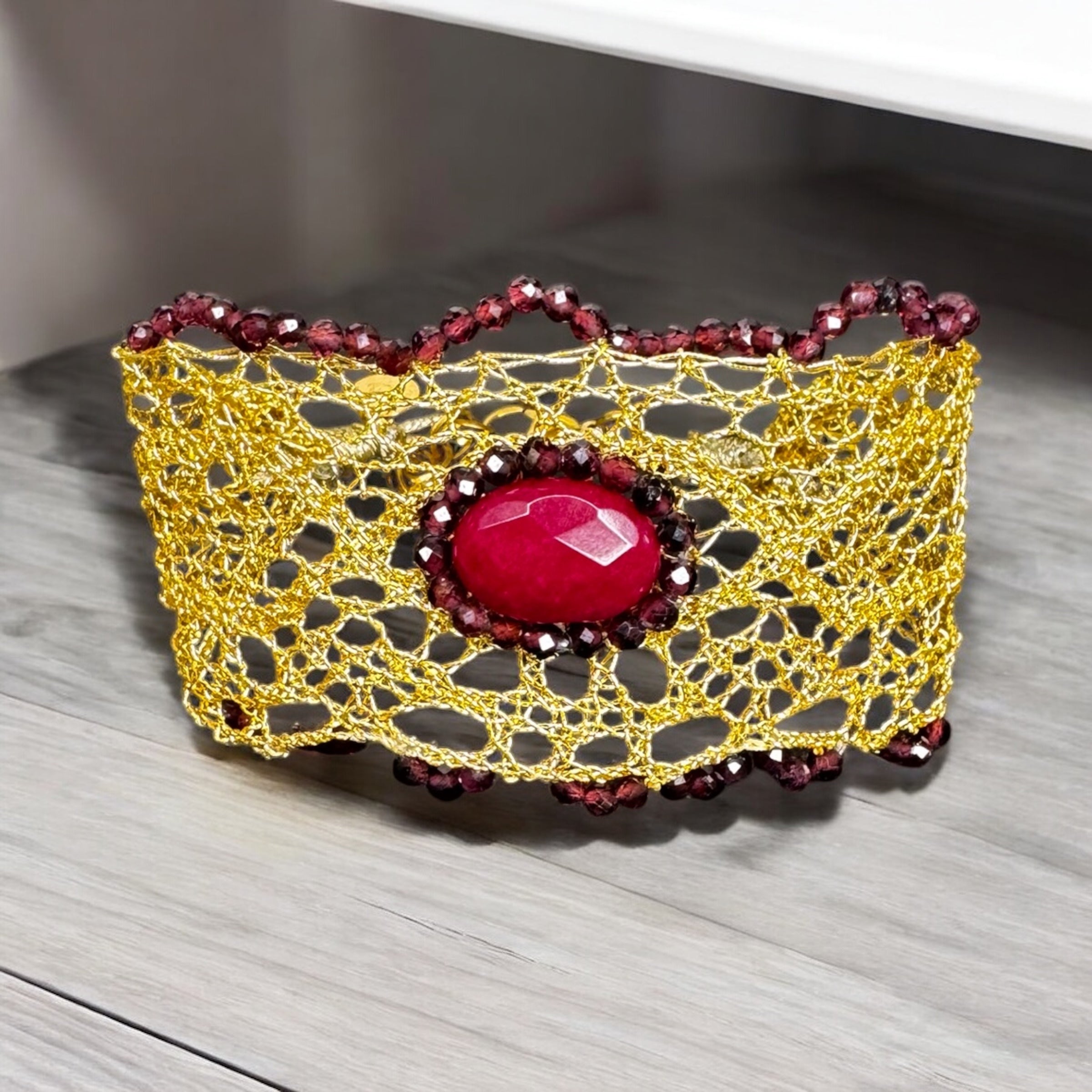 Lolita Armband Burgund