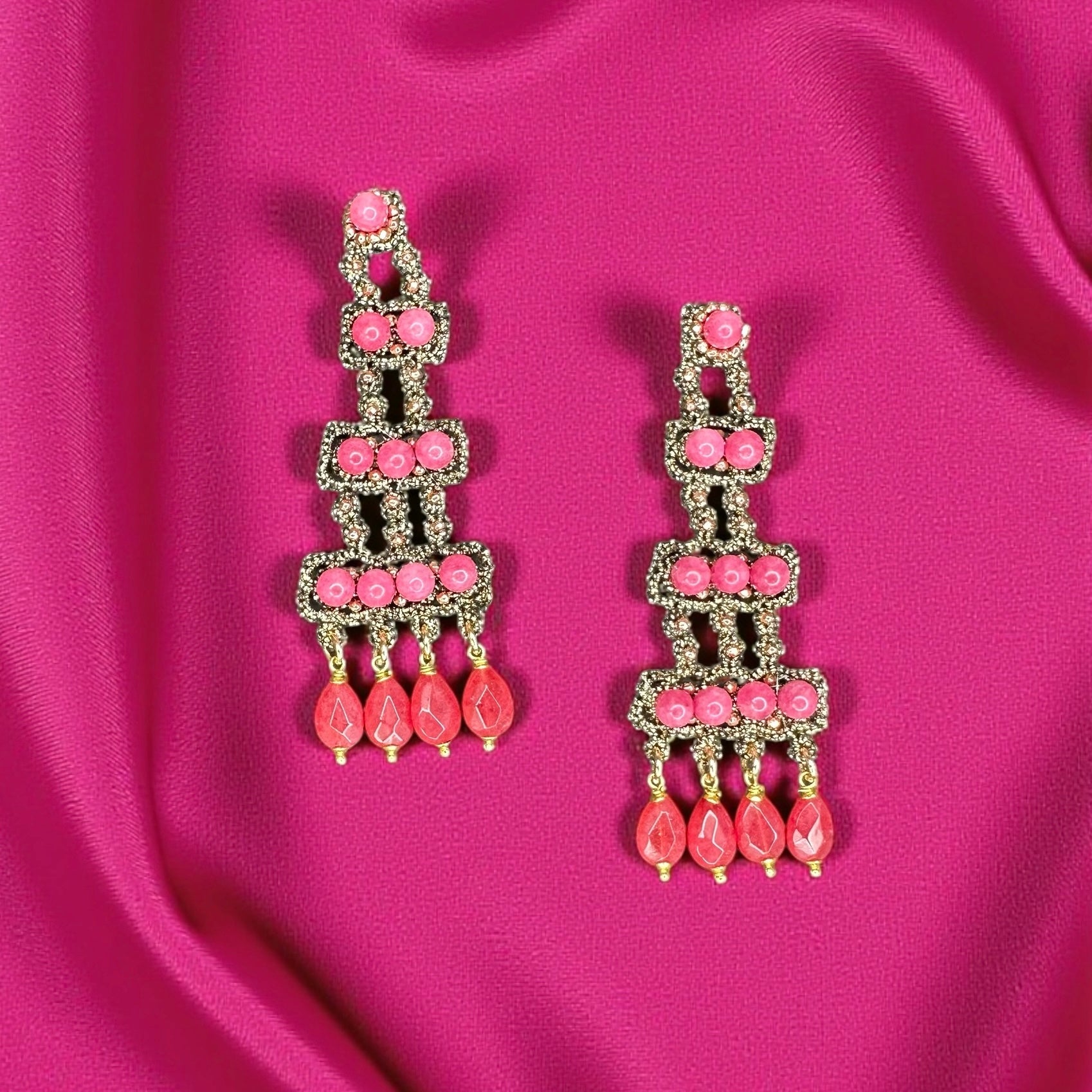 Orecchini Cheope fragola