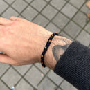 Bracciale intreccio arancio&viola