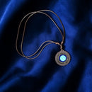 Collana ciondolo Lignu blu
