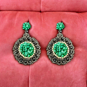 Orecchini Raggio verde