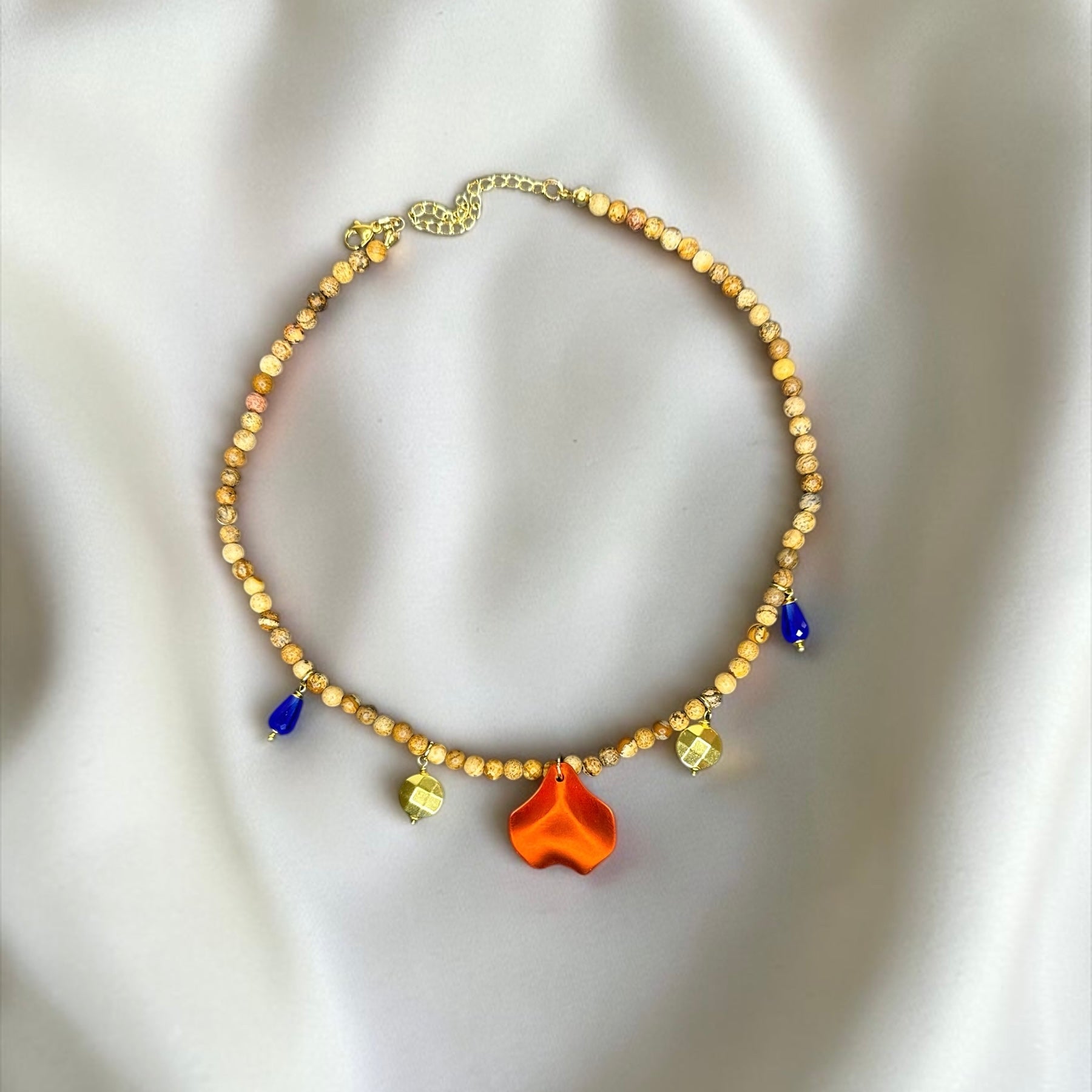 Collana Ondina arancio