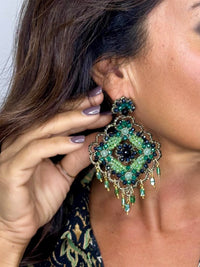 Green Kite Earrings