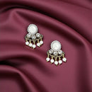 Orecchini a bottone Audrey white