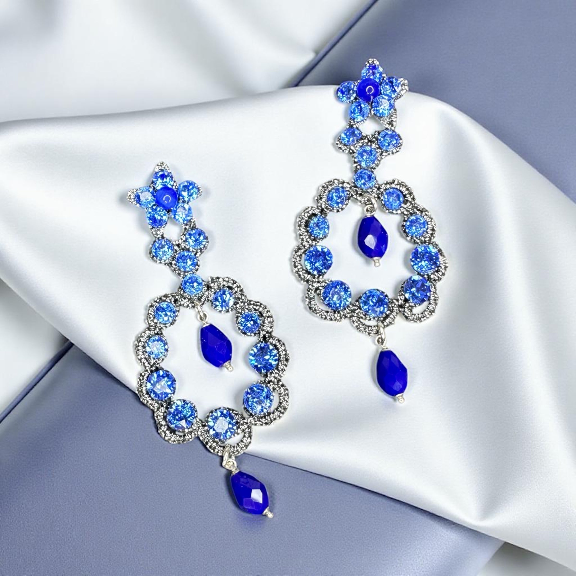 Orecchini Marilyn blu