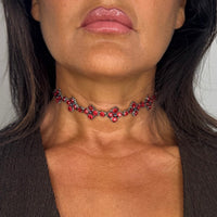 Choker Lungarino rosso