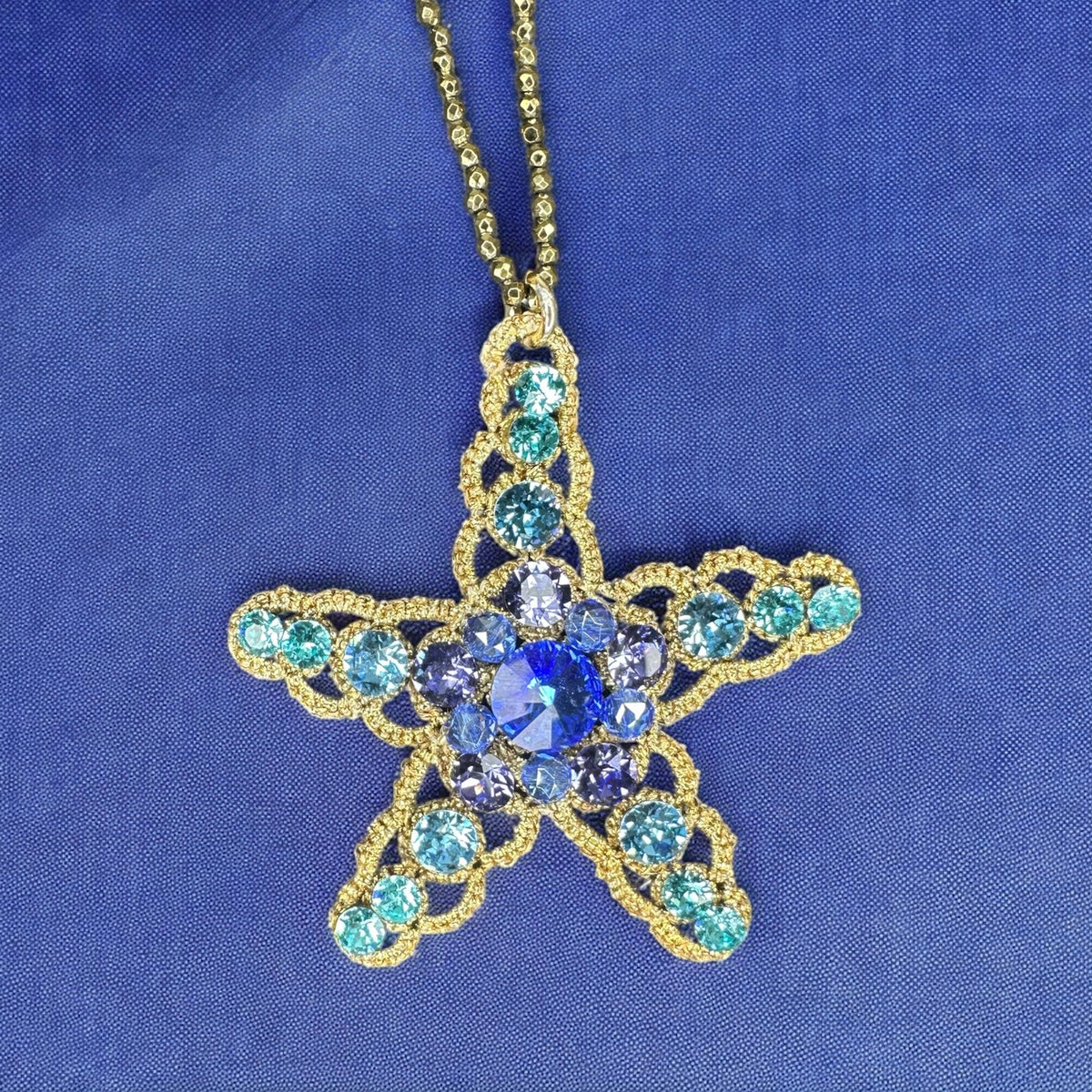 Collana Stella Marina Vera Nella Resina Collana Boho Con Ciondolo Stella Collana Estate Donna
