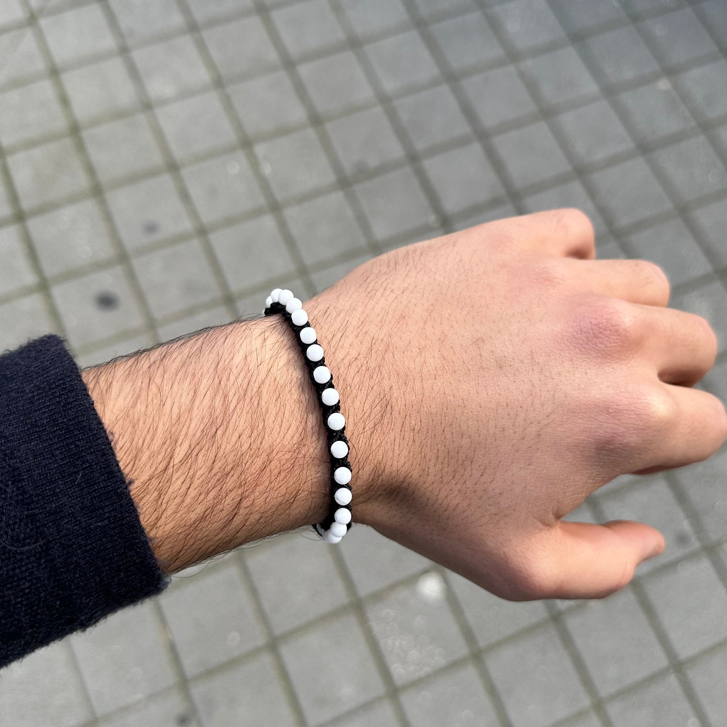 Bracciale intreccio bianco