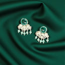 Orecchini a bottone Audrey verdi