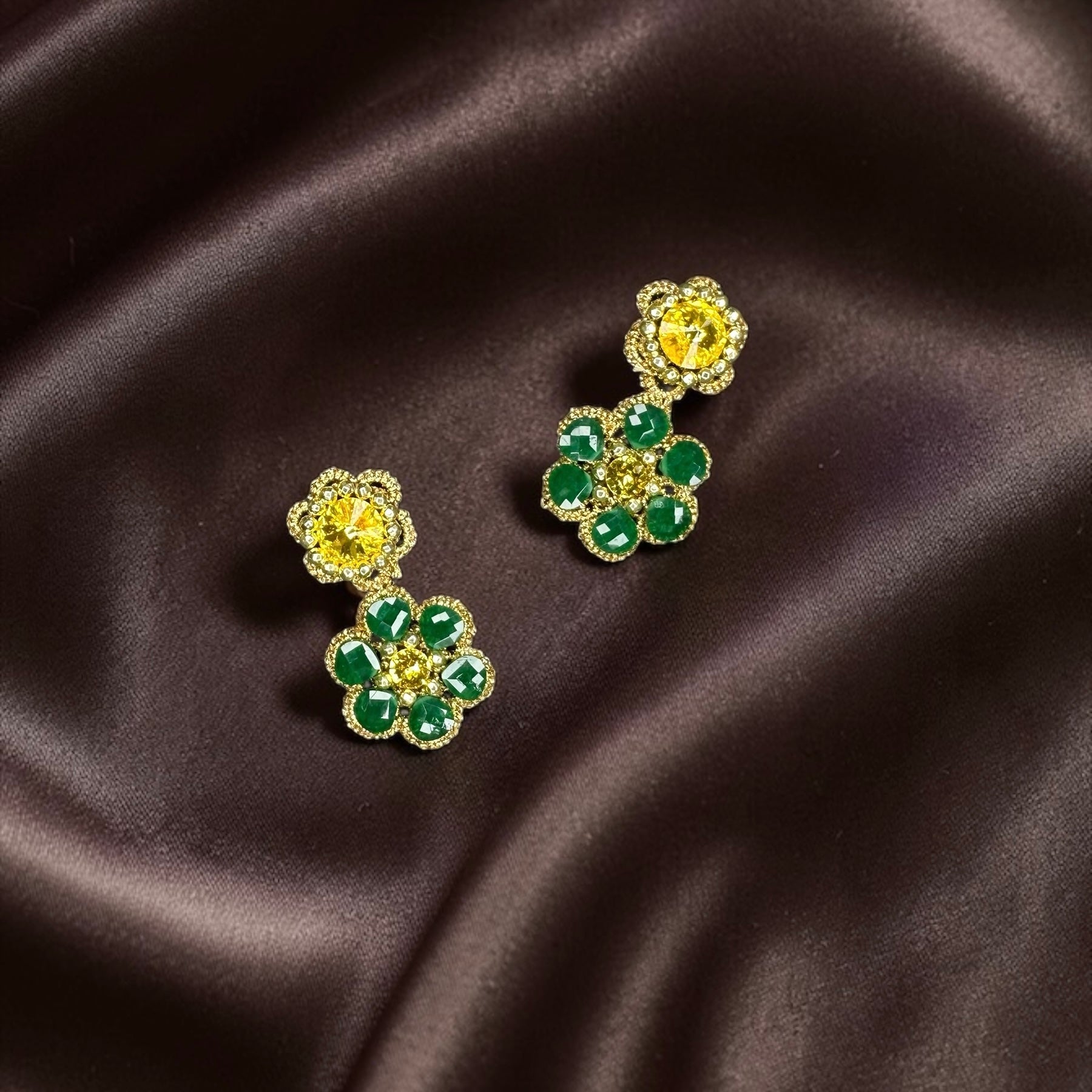 Orecchini Brina green