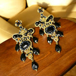 Onyx Butterfly Earrings