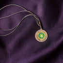 Collana ciondolo Lignu verde