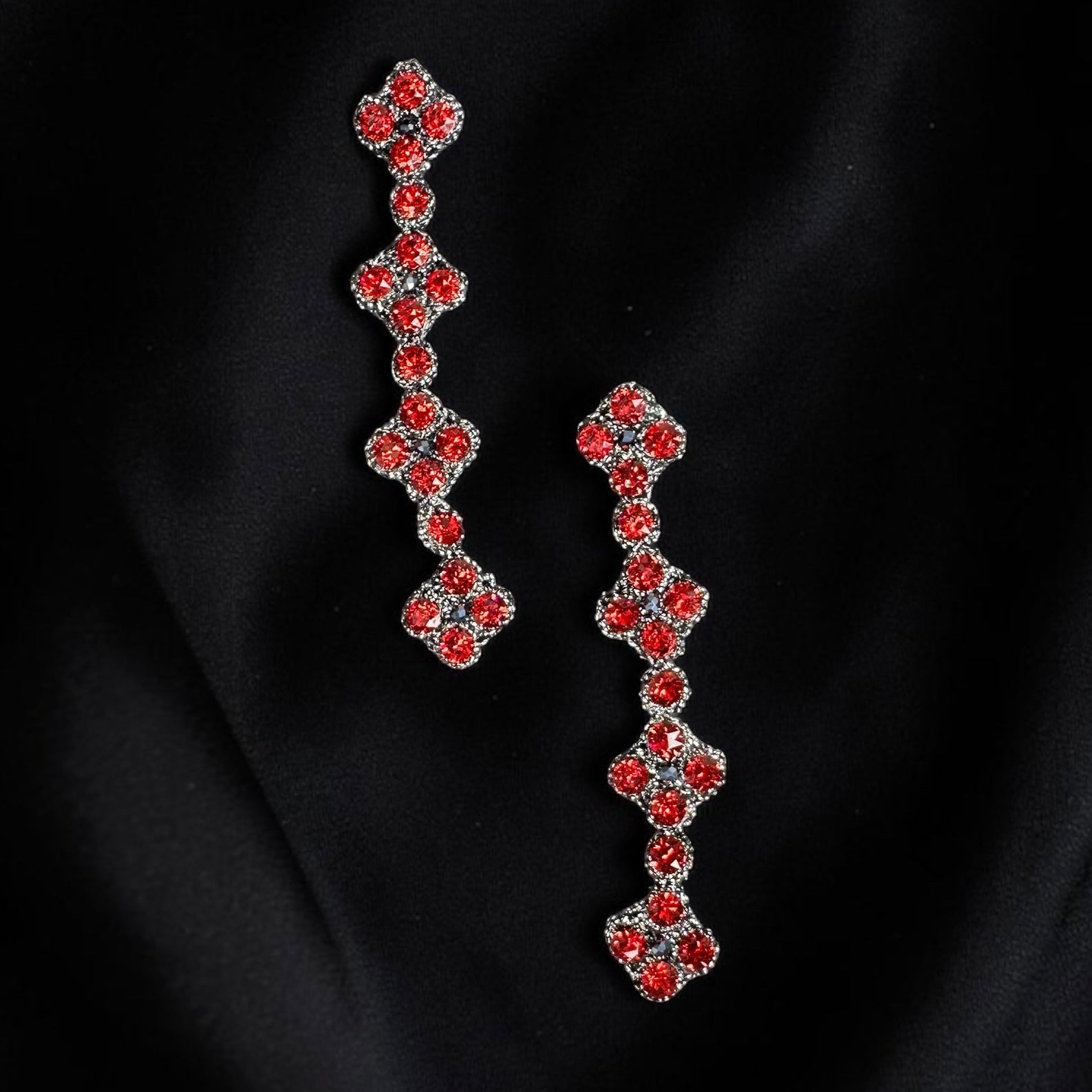 Orecchini Lungarino rosso
