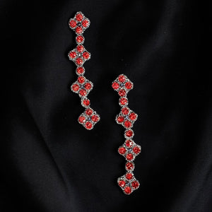 Orecchini Lungarino rosso