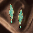 Orecchini a telaio green&light blue