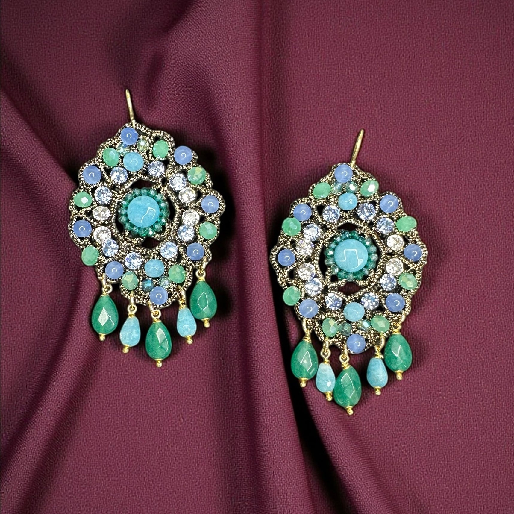 Orecchini Costanza verdi