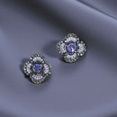 Orecchini a bottone Madeira purple