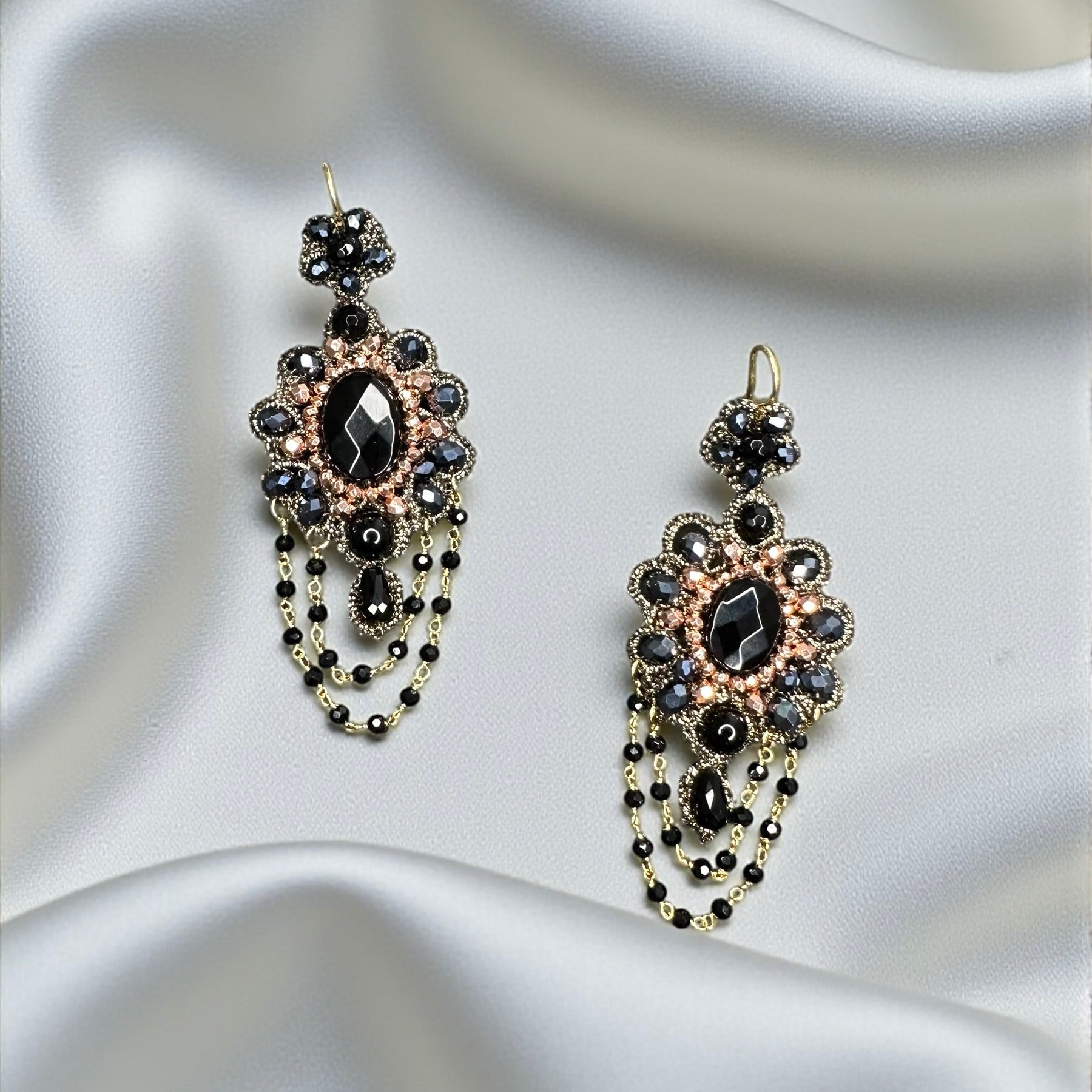 Orecchini Bloom onice