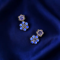 Orecchini Brina cobalto