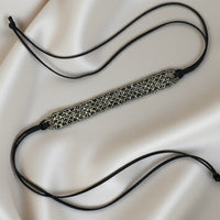 Choker a telaio gold&black