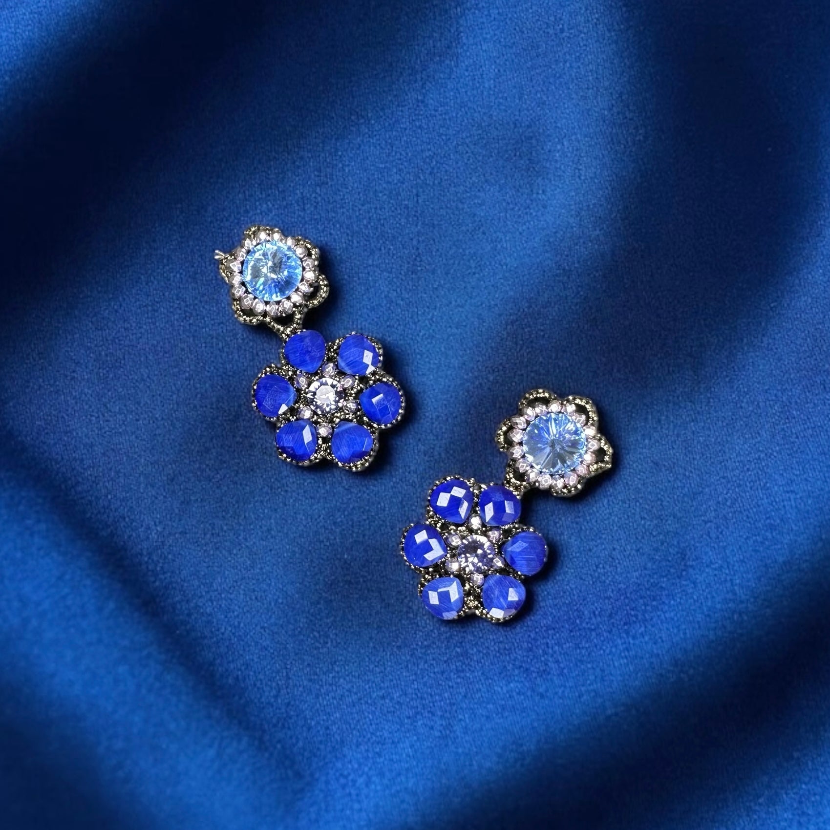 Orecchini Brina cobalto