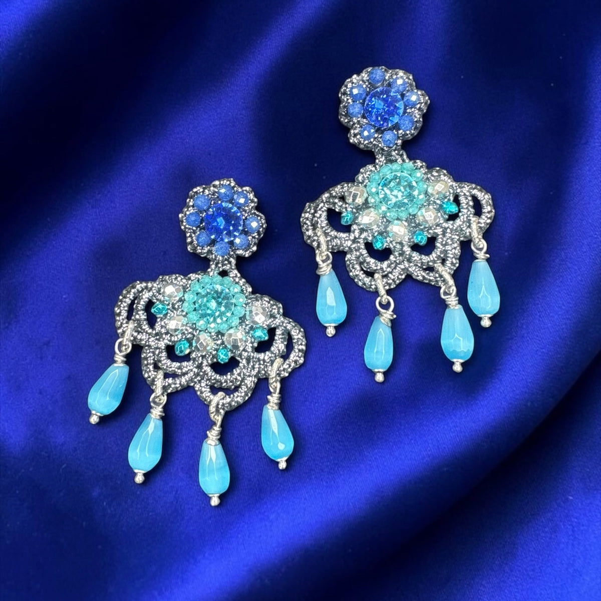 Orecchini Agape blu