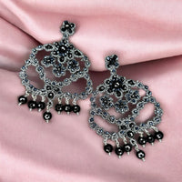 Schwarze Glockenohrringe