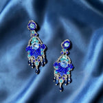 Orecchini Iris blu