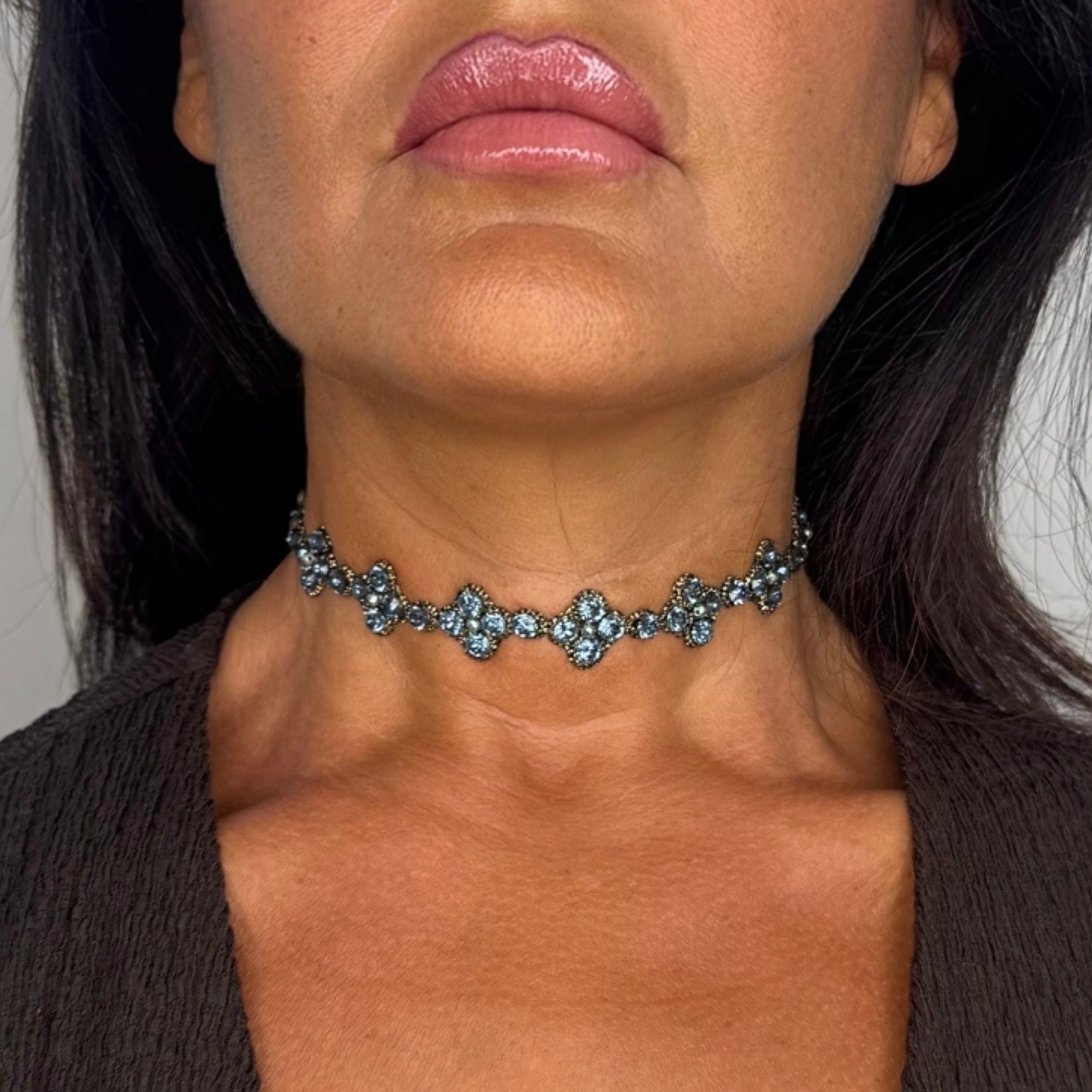 Choker Lungarino denim