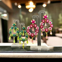 Rosa Primel Ohrringe