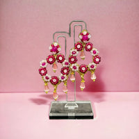 Rosa Primel Ohrringe