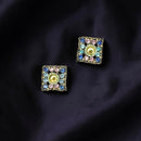 Orecchini a bottone Maiolica