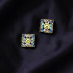 Orecchini a bottone Maiolica