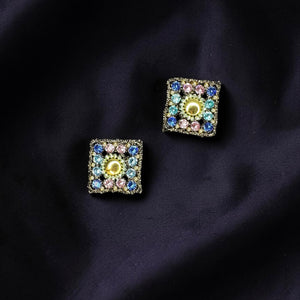 Orecchini a bottone Maiolica