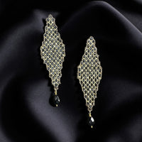 Orecchini a telaio gold&black