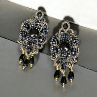 Black Olimpia earrings