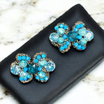 Orecchini fiocchetto blu