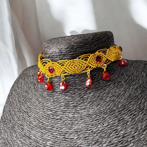 Macrame choker