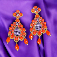 Orange Magic Earrings